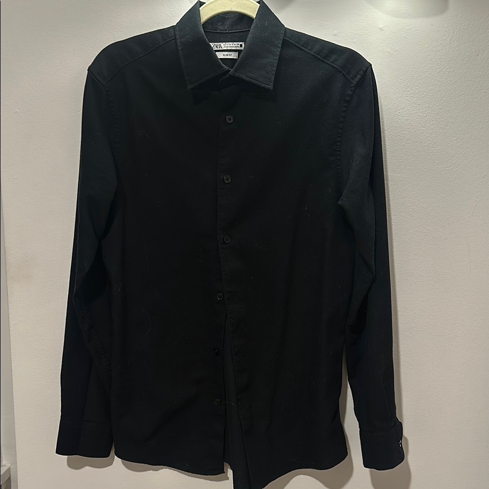 Men's Black Dress Shirt